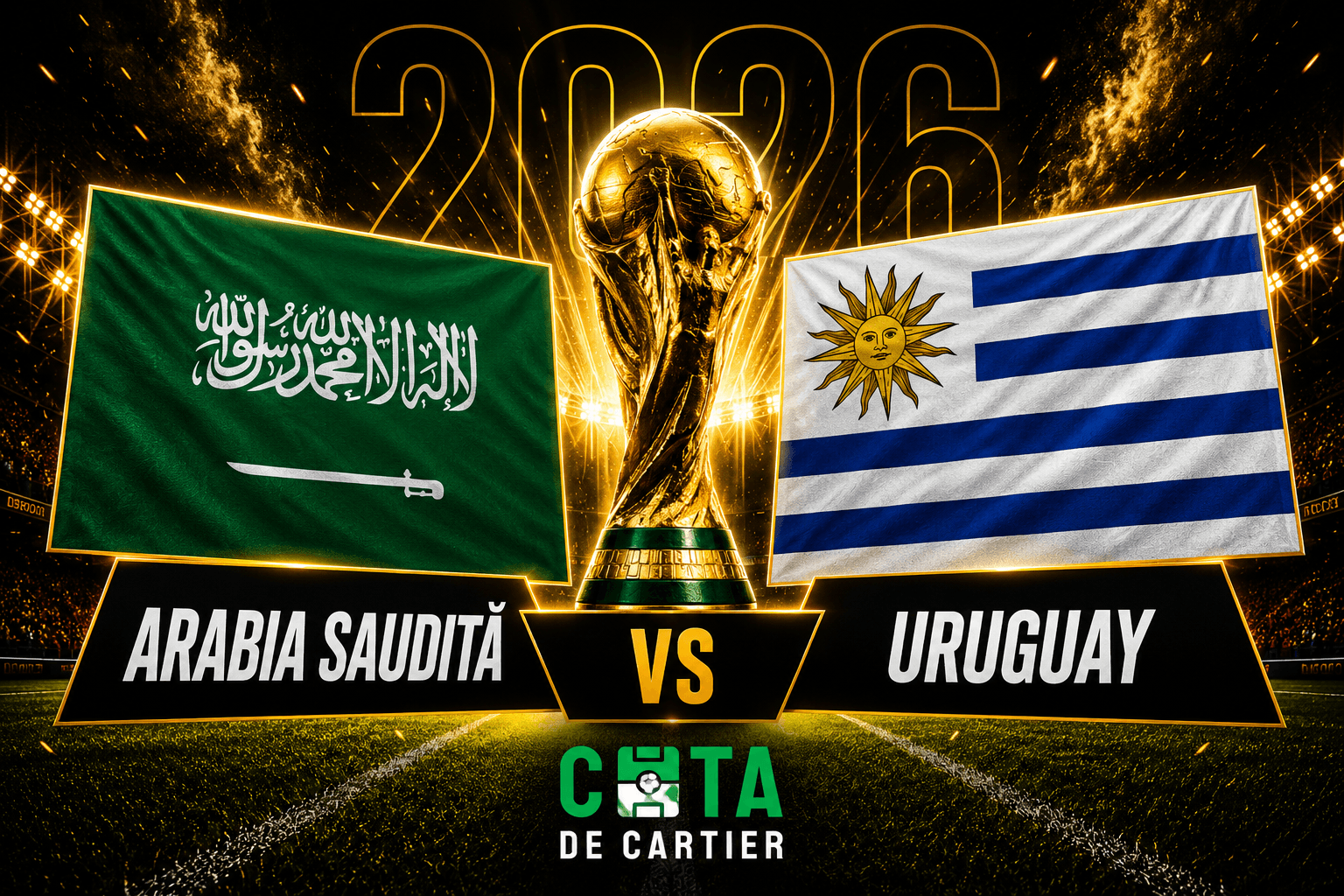 Analiză Arabia Saudită - Uruguay Campionatul Mondial 2026 cu statistici goluri, cornere și cartonașe