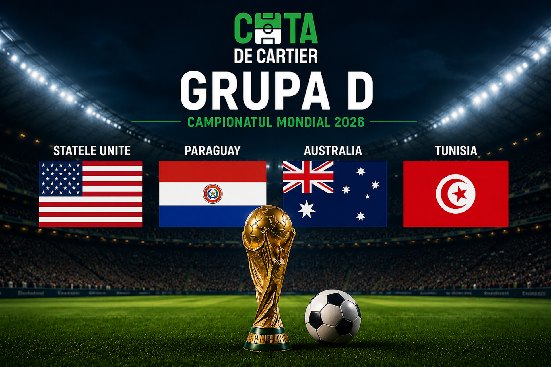 Analize Grupa D Campionatul Mondial 2026 cu Australia, Paraguay, Turcia și Statele Unite